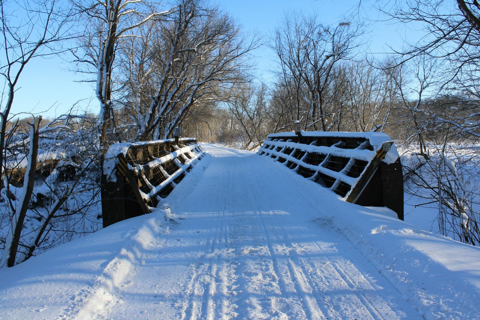 Looking east